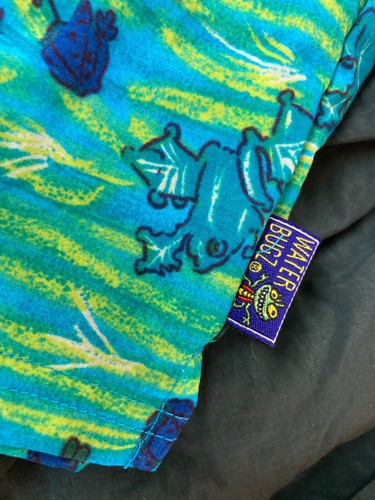 (2) Little Boys Bugle Boy Water Bugz Swim Trunks Green Blue Turtle Frogs Size L - Picture 16 of 20
