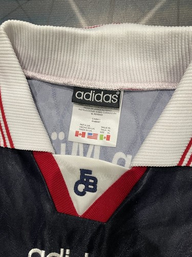 FC Bayern Munich 1997/99 Vintage Adidas Soccer Football Jersey Sz XL Preowned - Imagen 6 de 12