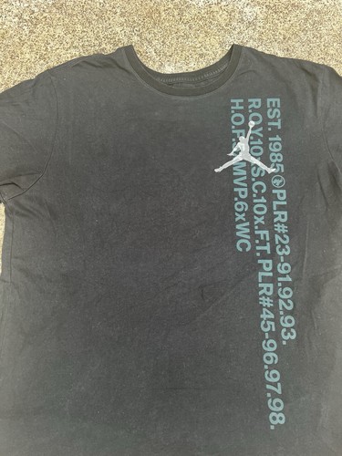 Air Jordan Jumpman Logo Graphic Black Dri-Fit Cotton T-Shirt Men’ Size XL - Bild 3 von 7