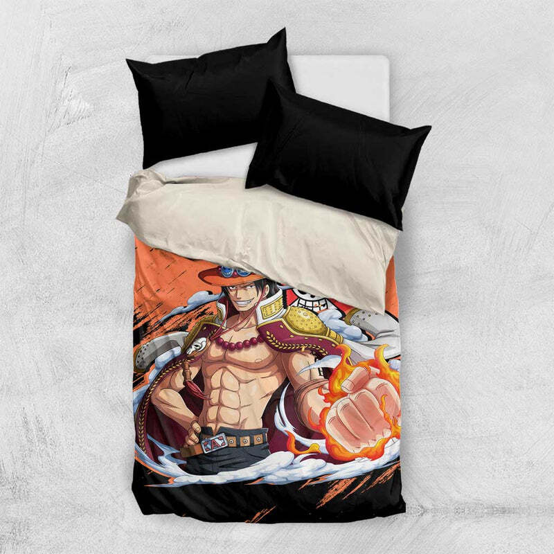 Portgas D.Ace - One Bedding Set Anime Style TS04