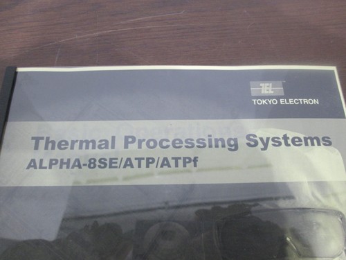 TEL Tokyo Electron, ALPHA-8SE/ATP/ATPf, Basic Operations Manual, New - Picture 4 of 6