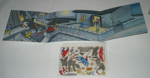 SUPERMAN FOILS ROBBERY 1979 GILLETTE PRESTO MAGIX RUB-ONS SET NEW MIP + EXTRA - Picture 4 of 4