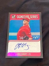 Jack Flaherty 2018 donruss signature series black auto autograph 1/1 1 of 1