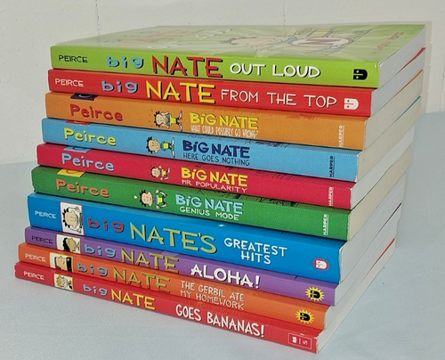 SUPER CLEAN Lot of 25 ALL Big Nate Books, Mix Lot of Comics/Comix/Young Readers - Picture 4 of 18