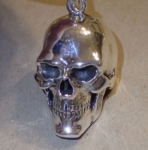 Sterling Totenkopf Anhänger extra groß - Bild 2 von 7