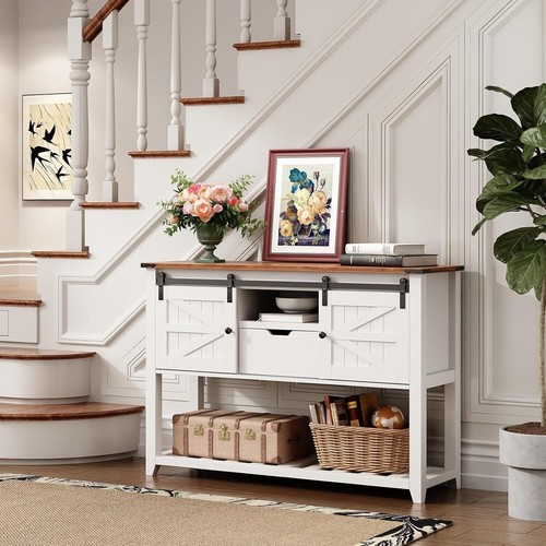 Konsolentisch Sideboard Eingangstisch Flurtisch Holz Sofatisch für Wohnzimmer - Bild 7 von 19