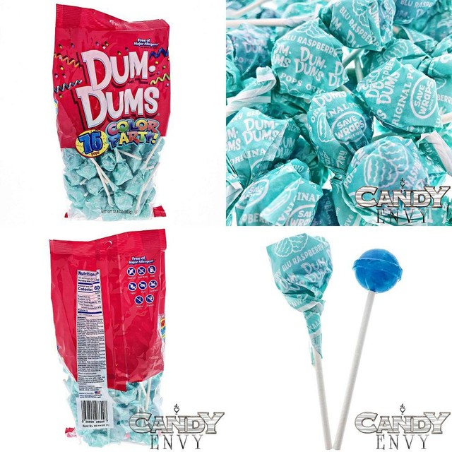 Dum Dums Light Blue Blu Raspberry 475 count bags for sale
