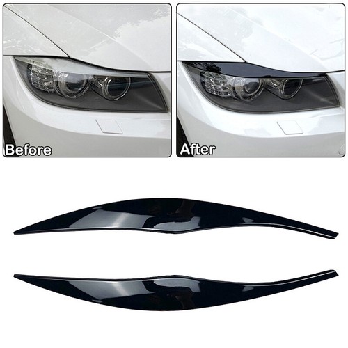Scheinwerfer Augenbrauen Augenlid Verkleidung Für BMW E90 E91 Touring 2005-2012 - Picture 4 of 13