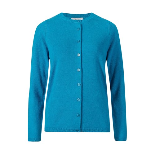 New Womens Button Cardigan Ex Famous High Street Store Soft Fine Knit Cardie Top - Picture 3 of 37
