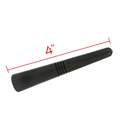 Black Soft Rubber Short Stubby Car Antenna AM/FM Radio Aerial Mast w/ 2 Screws - Picture 8 of 12