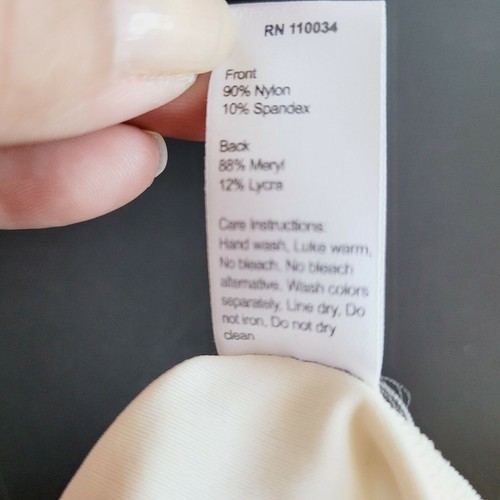 Elila Shiny Satin & Microfiber Cream Panty 3307 Everyday Lg Tummy Control Disc. - Picture 4 of 8