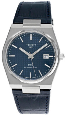 TISSOT PRX POWERMATIC 80 40MM BLU LTHR STRAP MEN'S WATCH