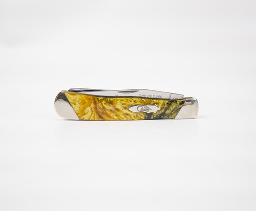 Case XX Slant Series 24 Karat Corelon Trapper 1/2500 Stainless Pocket Knife - Picture 7 of 10