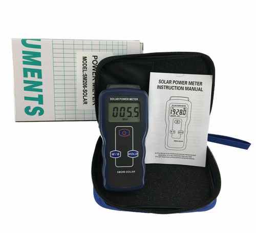 Solar Power Meter Radiation Meter Light Intensity Tester with Two Units W/㎡ Btu - Picture 9 of 12
