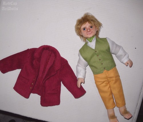 Bilbo Beutlin Kunstpuppe OOAK Der Hobbit Martin Freeman Lotr auf Bestellung - Bild 3 von 6