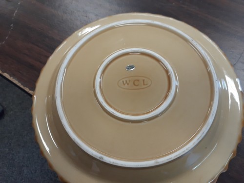 Vintage Pumpkin Pie Dish w/ Lid Ceramic Baking Plate Covered Thanksgiving Fall - Bild 5 von 7