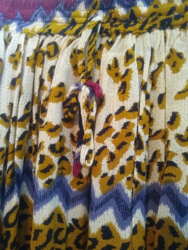 Belma Short Skirt. Black/Beige/Brown/Red Leopard Print. Lightweight- Size Sm. - Bild 3 von 7