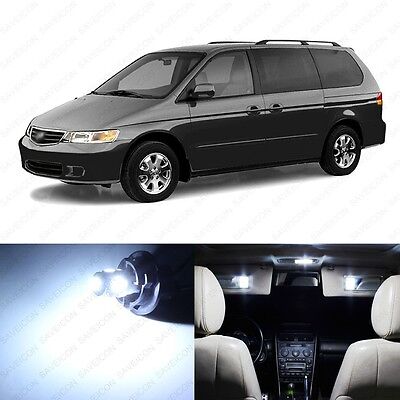 12x White LED Interior Lights Package Kit For 1999-2002 2003 2004 Honda Odyssey