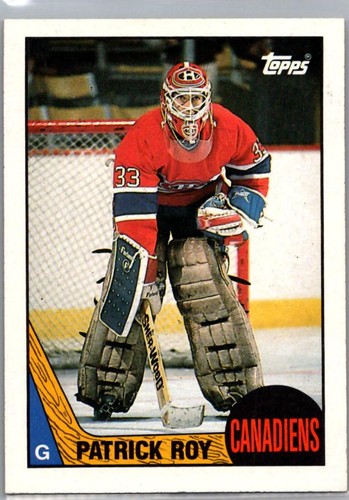 Patrick Roy #163 1987 Topps card