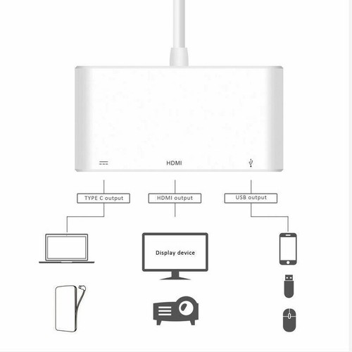 Aluminum Alloy 5 in 1 USB-C PD Type-C Adapter Converter Hub HDMI/4K, VGA/1080P G - Picture 5 of 10