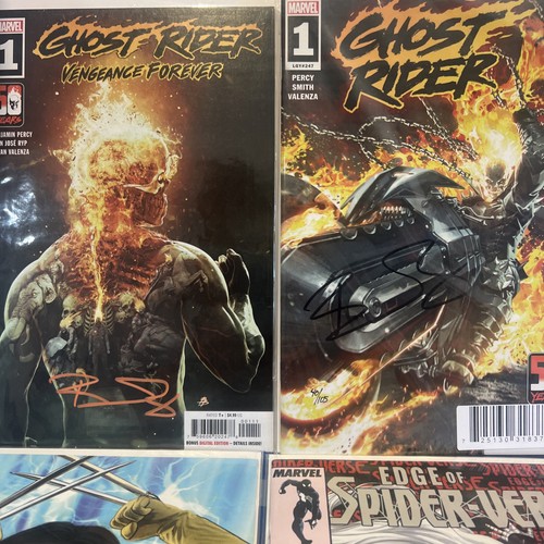 Six Signed Comics X-Men Ghost Rider X-23 Edge of Spider-Verse W/COA - Picture 2 of 7