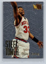 PATRICK EWING 1995 FLEER METAL STEEL TOWER INSERT #3 NEW YORK KNICKS