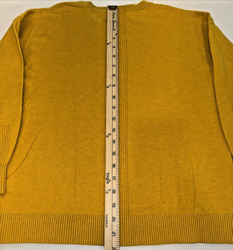 Maglione J Jill donna XS Petite senape tarassaco pullover girocollo manica lunga - Foto 6 di 10