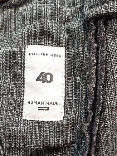 Pantalone grezzo Projek uomo 40 grigio finestra spazzolato elastico coulisse vestibilità classica - Foto 13 di 16