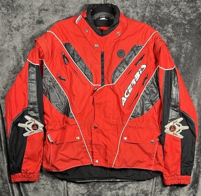 Acerbis Impact Jacket Mens L Red Motorcycle Racing Moto Armor Ventilated Riding