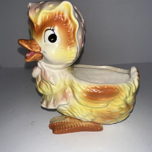 Rare Vintage Anthropomorphic 1950’s Inarco Japan Duck Planter E3441 - Picture 5 of 13