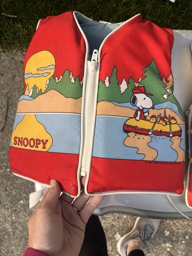 VINTAGE STEARNS SNOOPY SCHWIMMWESTEN JACKEN JUGEND 22-26 KINDER Small U.S.A. - Bild 2 von 12