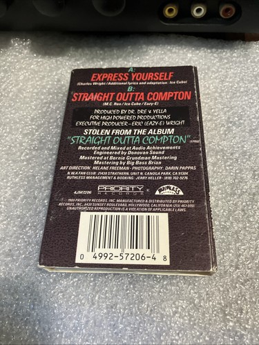 N.W.A ‎– Express Yourself / Straight Outta Compton CASSETTE Ice Cube Dr Dre Eazy - Imagen 5 de 5