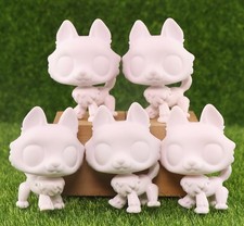 5Pcs Custom LPS Husky White Bases Blank Mold DIY Toy for Xmas Gift Paint Design