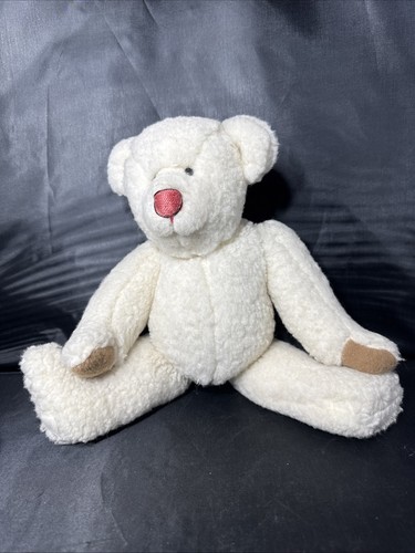 Hand Made-Crafted SHERPA FLEECE Moveable Limbs & Head TEDDY BEAR - 13” Tall - Picture 1 of 7