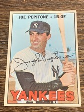1967 TOPPS JOE PEPITONE #340 NY YANKEES VG-EX+ OR BETTER