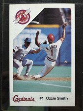RARE 1992 Police / Kansas City Life Insurance - Ozzie Smith - Cardinals HOFer