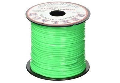 Pepperell Rexlace Plastic Lacing .0938'' X100yd, Neon Green, 3 x 3 x 3