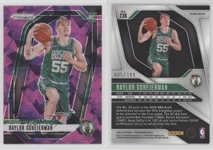 2024-25 Panini Prizm Purple Ice Prizm /149 Baylor Scheierman #236 Rookie RC