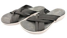 Cloudsteppers By Clarks Women's Sandals Size 8M BLACK Comfort Washable Fabric