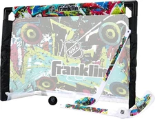 Franklin Sports NHL Kids Mini Hockey Set - Includes (1) Knee Hockey Goal, (2) Mi