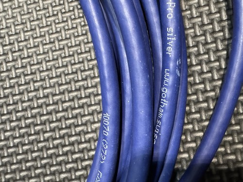 Gotham Swiss GAC-1 S/PD1F-Pro Silver Blue Amphenol Cable Gold End Male Connector - Picture 6 of 8