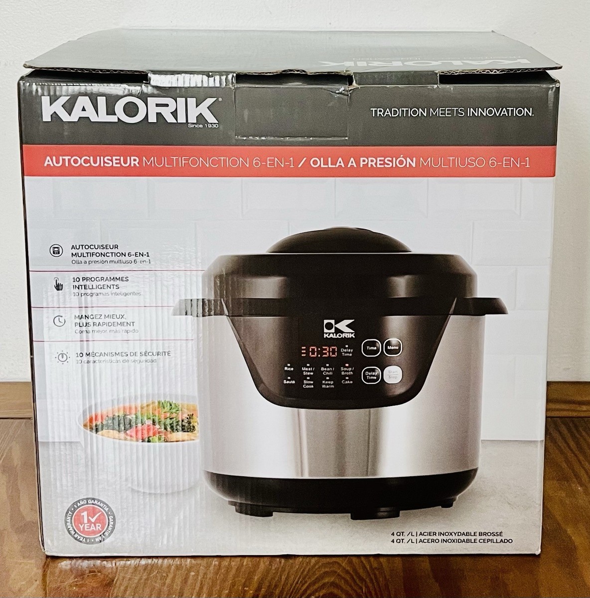Kalorik EPCK 44847 BK 4-Quart Programmable Electric Pressure Cooker Kalorik EPCK 44847 BK 4-Quart Programmable Electric Pressure Cooker