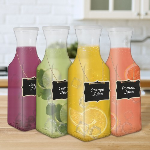 Beverage Serveware Carafe Solid Clear Glass Pitcher Square Glass Carafe CoNtX - Picture 11 of 11