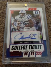 2021 Panini Contenders Chris Rumph II Rookie Autographed Card
