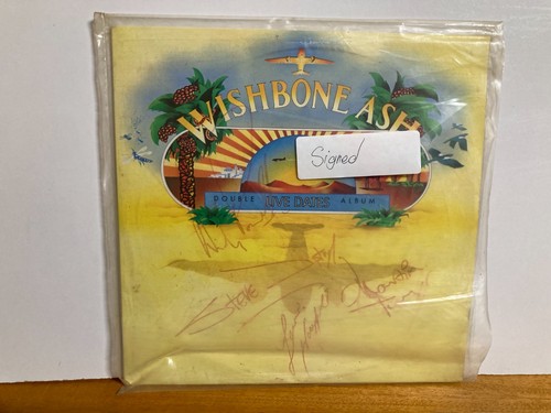Vintage Vinyl LP double album Wishbone Ash Live Dates - SIGNED BY BAND MEMBERS - Picture 18 of 18