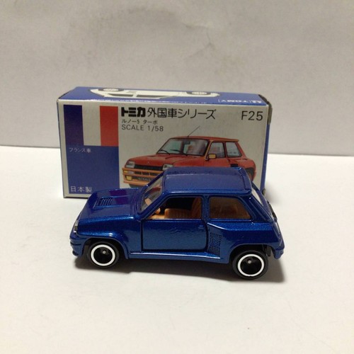 Tomica Blue Box F25 Le Renault 5 Turbo Blue Model 1/58 Made in Japan Rare - Picture 3 of 7