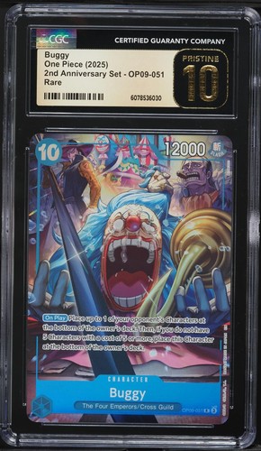 2025 One Piece 2nd Anniversary Set Buggy #OP09-051 CGC Pritine 10 - Bild 3 von 4