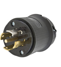 Hubbell HBL2811BK Twist Locking Plug 30A 120/208V 4P 5W L21-30P