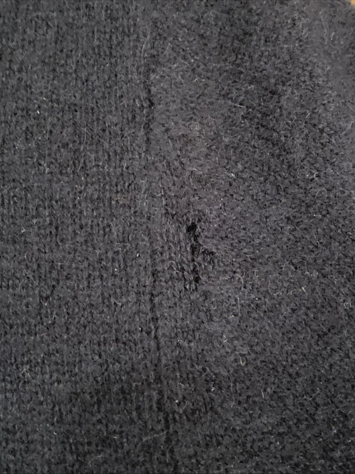 360Cashmere женщин Crewneck шерсти кашемир свитер темно-синий размер средний - Изображение 3 из 4