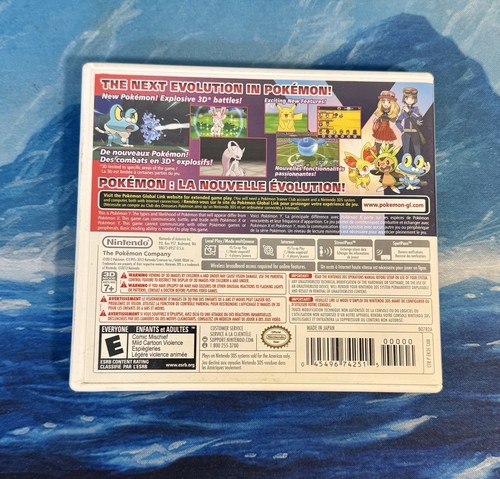 Pokemon Y (Nintendo 3DS, 2013) CIB Complete Authentic Working - Good Condition - Picture 3 of 6